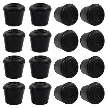 Imagem de 16 capas de borracha para pés de cadeira Suiwotin, 19 mm, antiderrapan