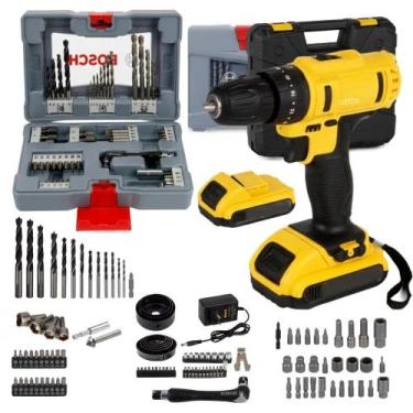 Imagem de Furadeira Parafusadeira Impacto 21v + Jogo 50 Peças Bosch - MUKE TOOLS