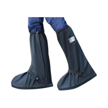 Imagem de Protetores De Sapatos Reutilizáveis Em Couro PU Impermeáveis E Antider