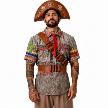 Imagem de Fantasia Cangaceiro Masculina Adulta Roupa Festa Junina - Fantasias Ca
