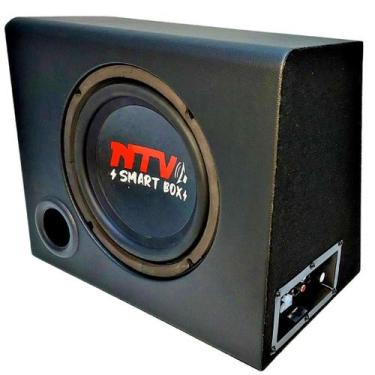 Imagem de Caixa som automotivo com amplificador subwoofer 8" 200w rms universal 