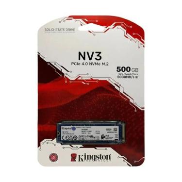 Imagem de SSD Kingston NV3 500GB M.2 2280 NVMe PCIe 4.0 x4 Leitura 5000MB/s Grav