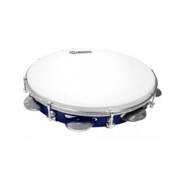 Imagem de Pandeiro 83a com Corpo em Policarbonato e Pele Leitosa Azul PHX Instrumentos 12"