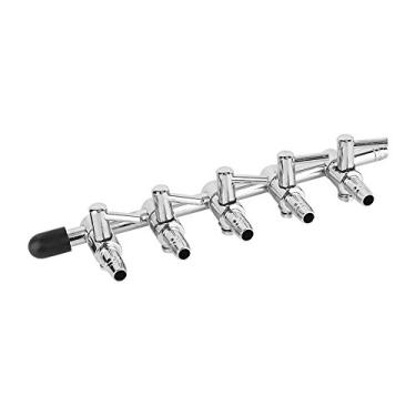 Imagem de Zerodis Divisor de ar de oxigênio para aquário, válvula de alavanca de controle de ar distribuidor divisor de bomba conjunto de acessórios para tanque de peixes