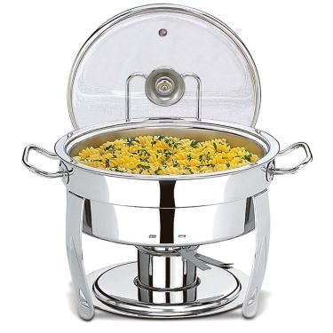 Imagem de Rechaud Brinox Savoy Redondo Inox 1105/205 - 5 L