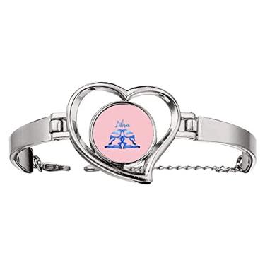 Imagem de N/A N/A Bracelete de Arame Balance Libra Sign Art Deco Fashion Heart Jewelry, medium, metal