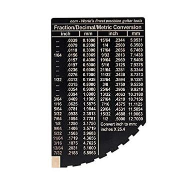 Imagem de LoveinDIY Medidor de ação de corda de guitarra aço inoxidável Fret Rocker Régua Peças Acessório