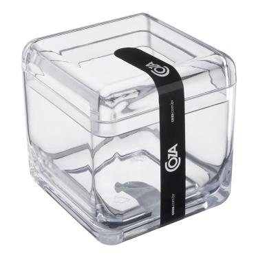 Imagem de Porta Algodão Cotonetes Coza Cube Cristal