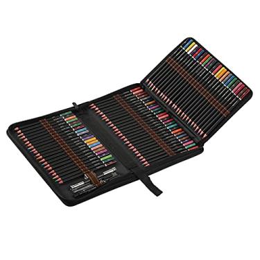 Imagem de Kiboule 72 Cores Pintura a Óleo Desenho Conjunto de Lápis de Lápis Núcleo macio à base de óleo com saco de armazenamento Materiais de arte para alunos Crianças Crianças Adultos Artista Retratando Colorir