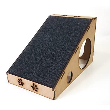 Imagem de Arranhador Rampa Nicho Toca para Gatos Pet em MDF 6mm