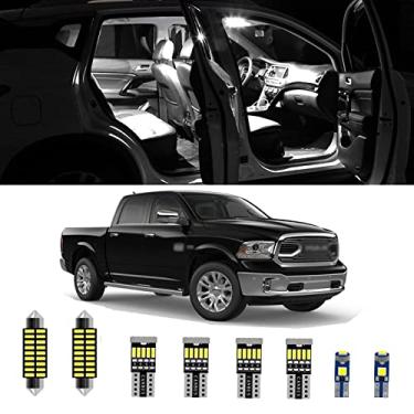 Imagem de AWALITED 12 peças RAM 1500 Kit de luzes LED interiores super brilhantes mapa lâmpadas cúpula para Dodge Ram 1500 2010 2012 2013 2014 2015 2016 2017 2018 Dodge Ram 1500 2500 3500 todos os modelos