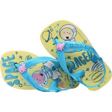 Imagem de Chinelo Havaianas Infantil Peppa Pig Baby 21 Bege Palha