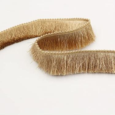 Imagem de 1 m de espessura de poliéster renda guarnição chapelaria vestuário travesseiro decoração fita franja colorida 2,8 cm rosa branco preto cinza verde, NO15