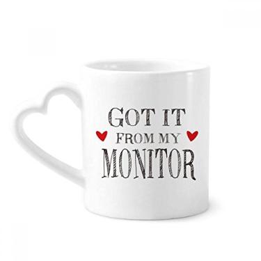 Imagem de Caneca Got It From My Monitor Temporada de Formatura Caneca Café Cerâmica Copos Copo de Coração de Vidro