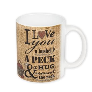 Imagem de Caneca de café de cerâmica Love You Busel & Peck Apple Basket 325 ml