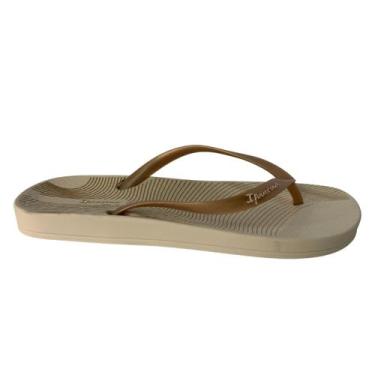 Imagem de Chinelo Casual Ipanema Feminino 27006 - Bege/Dourado