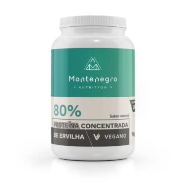 Imagem de Proteína Concentrada de Ervilha 80% 1 kg sem sabor/sabor neutro - vegano - puro - alto teor proteico - Montenegro Nutrition