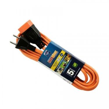 Imagem de Cordão Prolongador Macho/Fêmea 2P+T Hardwork Cabo PP Plano 3x2,50mm² 20A 250V Laranja - Daneva 5 Metros Cod. DN1698