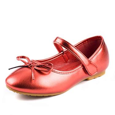 Imagem de Nova Utopia Sapatilhas infantis de balé para meninas, Nfgf313n2 - Red, 6 Toddler