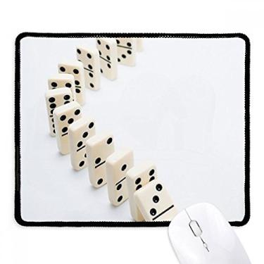 Imagem de Domino Pai Gow Photo Gaming Mousepad Antiderrapante Jogo Escritório Preto Bordas Costuradas Presente