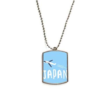 Imagem de DIYthinker Colar de animal de estimação com pingente de corrente de aço inoxidável para viagens de avião japonês