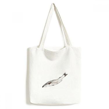 Imagem de Bolsa de lona branca fresca, bolsa de compras, bolsa casual