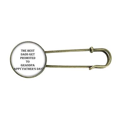 Imagem de Dad Promoted to Grandpa Father's Festival Retrô Metal Broche Clip Joias
