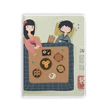 Imagem de Diário tradicional japonês de capa macia para caderno de cruisine local