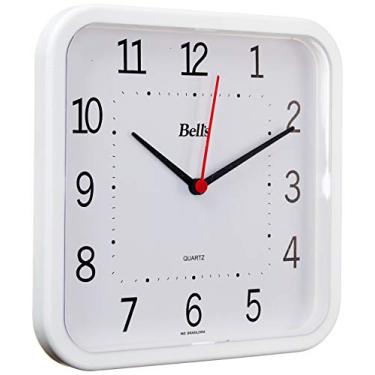 Imagem de Relógio de Parede Quadrado, Bell's, Branca