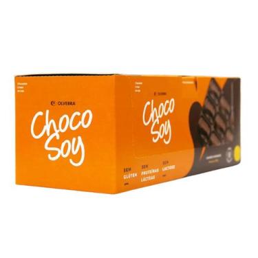 Imagem de Barra De Chocolate Chocosoy Display 10Un De 80G - Olvebra