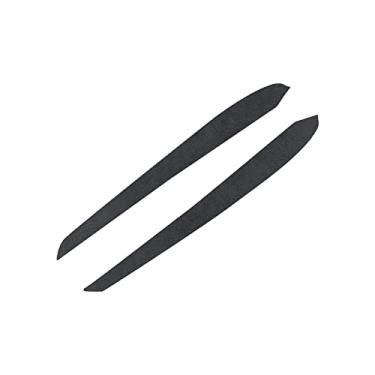 Imagem de Alfanxi Capa de painel e painel de acabamento interno da porta frontal da Alcantara e material ABS compatível com Tesla modelo Y/3 (cinza carvão, tampa do painel da porta)