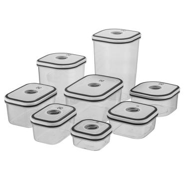 Imagem de Jogo de Potes Herméticos Transparente em Polipropileno com 08 Peças - Electrolux