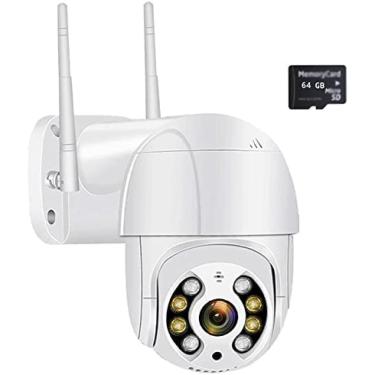 Imagem de Câmeras Externas 4K Para Segurança Doméstica, Câmera PTZ Externa WiFi, Vigilância Por Vídeo HD De 5 MP, Rastreamento Automático Sem Fio, Cartão Micro SD De Até 256 GB Compatível,5MP Adicionar Cart