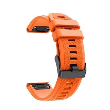 Imagem de NRYCR 20 22 26mm Quickfit Watch Strap Para Garmin Fenix 7 7X 7S 5S 5 5X Plus 6S 6 6X Pro 3HR Pulseira Silicone Easyfit SmartWatch (Cor: C, Tamanho: 26mm Fenix 5X 6X Pro)