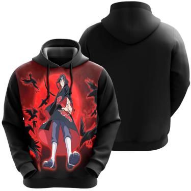 Imagem de Blusa De Moletom Itachi Akatsuki Nuvem Narutoo Anime-Unissex