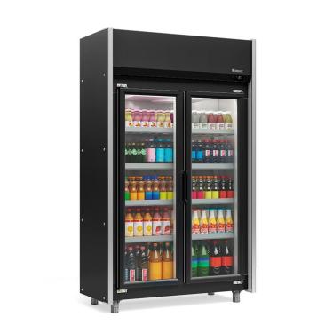 Imagem de Refrigerador Expositor Vertical 820 Litros Preto 220V Gelopar GEAS-2P