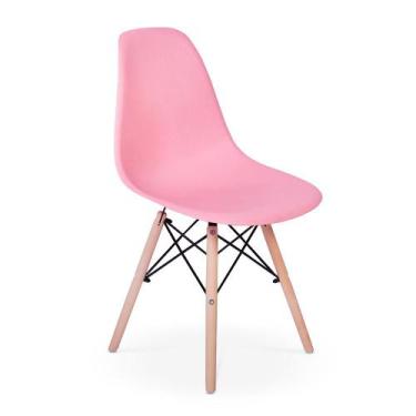 Imagem de Cadeira Charles Eames Eiffel Dkr Wood - Design - Rosa - Magazine Decor