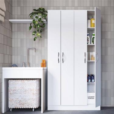 Imagem de Armário Multiuso em MDP 4 Portas Rivera