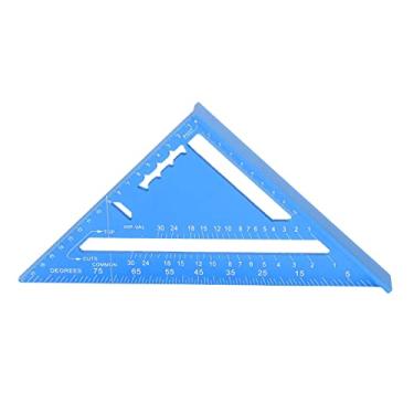 Imagem de Triângulo De Medição Para Carpintaria E Régua Durável Para Carpintaria,Régua Triangular Para Carpintaria, Para Oficina E Ferramenta Diy(azul)