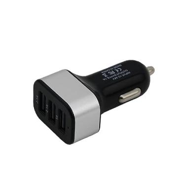 Imagem de HAKIDZEL carregador veicular rápido carregador de carro adaptador USB para carro carregador de telefone para carro carregador USB para carro Liga de alumínio Presente