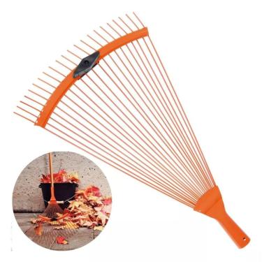 Imagem de Vassoura Rastelo Jardim Regulável 22 Dentes Aço Tramontina