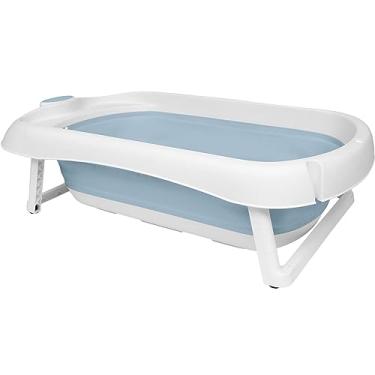 Imagem de Buba Banheira Dobrável Silicone E Plástico Portátil (Azul)