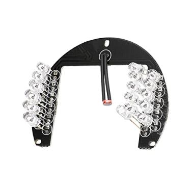 Imagem de Bettomshin 1 placa iluminadora infravermelha infravermelha com 22 LEDs, lâmpada de placa redonda de 45 graus para câmeras de segurança CCTV monitoramento visão noturna branca