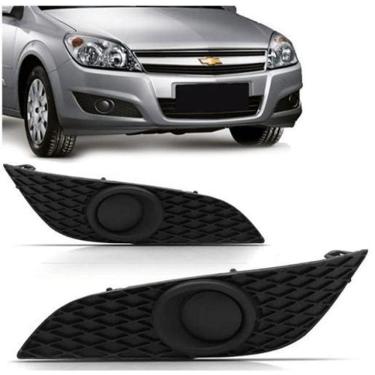 Imagem de Par Grade Moldura Farol Milha Vectra 2009/2013 S/Furo