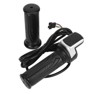 Imagem de Visor LCD elétrico de quantidade com interruptor EBike Speed Governing Throttle Grip 6 S Guidão ergonômico o guidão adota ergonomomi (36 V)