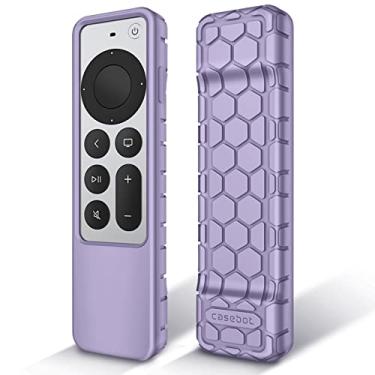 Imagem de Fintie Capa protetora para Apple TV Siri Remote 2021 2022 - Capa de silicone leve antiderrapante à prova de choque para Apple TV 4K / controle remoto HD Siri (2ª geração/3ª geração), roxo lilás