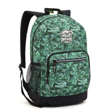 Imagem de Mochila Masculina Dinossauros - Verde - Seanite
