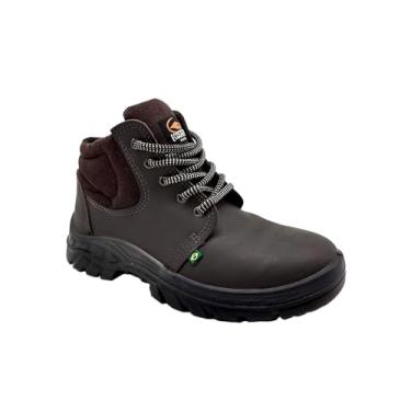 Imagem de BOTA DE SEGURANÇA ECOSAFETY PS139AP-015 BICO DE PVC EM COURO RELAX CHOCOLATE C.A 40677 Tamanho:45