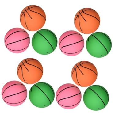 Imagem de ERINGOGO 12 Peças pequena bola de basquete pogobol handebol brinquedos bolas de salto engraçadas crianças pulando bolas portátil bola de borracha bola de treinamento filho
