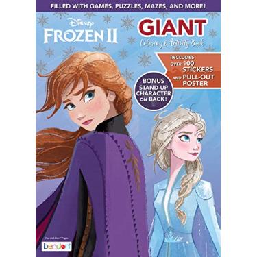 Imagem de Disney Frozen 2 Elsa and Anna Giant 192-Page Coloring and Activity Book with Over 100 Stickers and a Poster 45820 Bendon